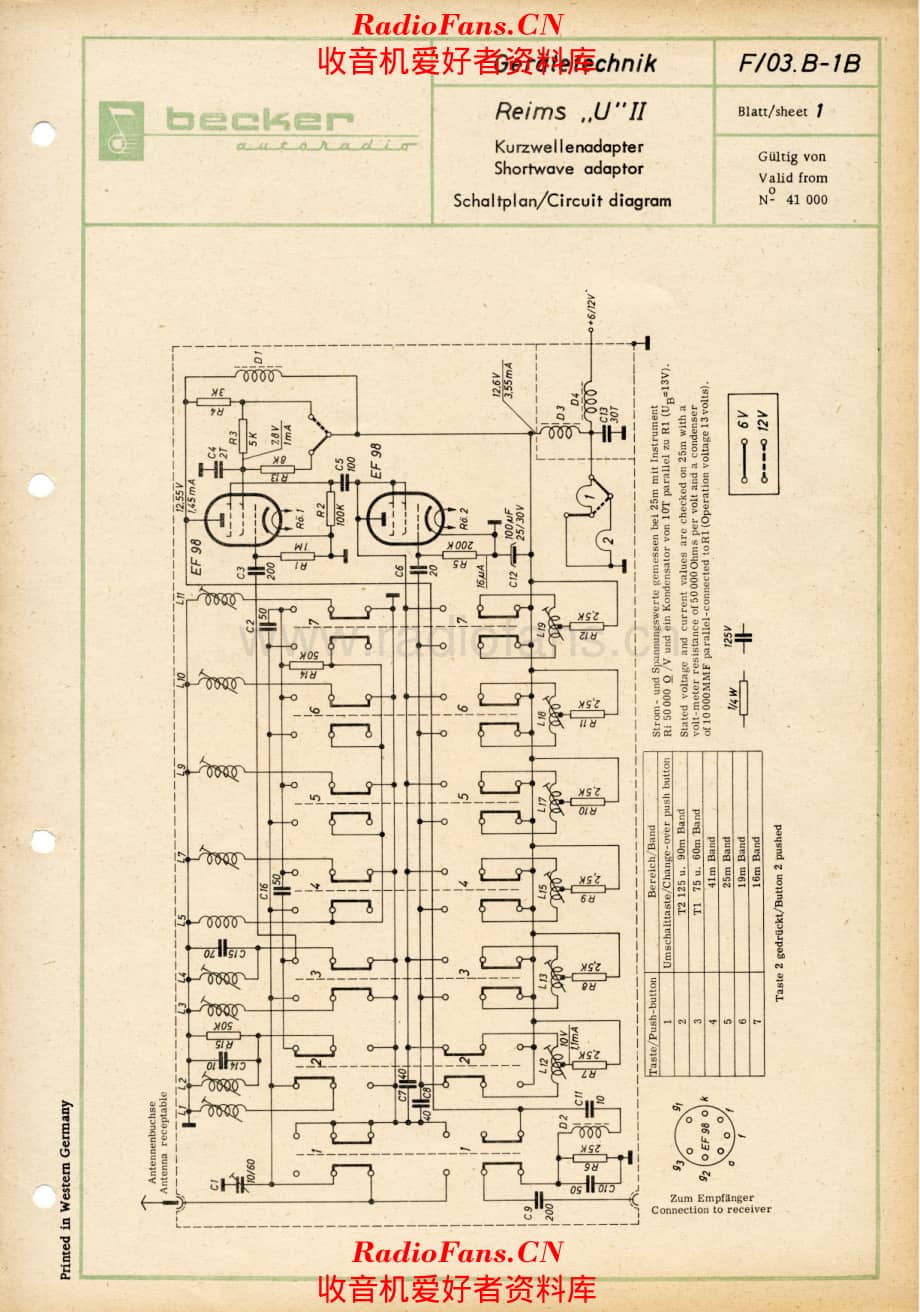 Becker_Reims_U_II-Schematic 电路原理图.pdf_第1页