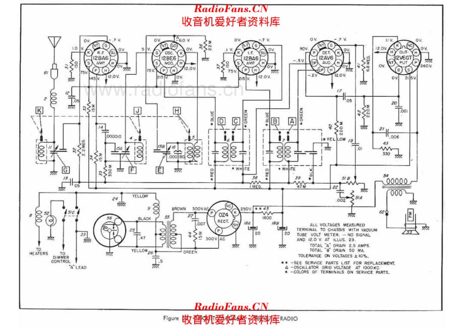 Chevrolet 987187 Trucks - 1958 电路原理图.pdf_第1页