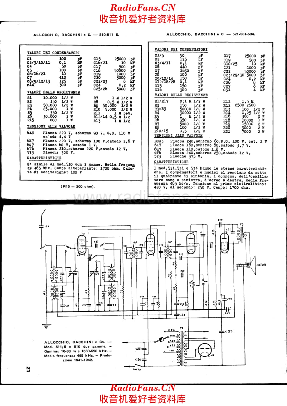 Allocchio Bacchini 510 511S 电路原理图.pdf_第1页