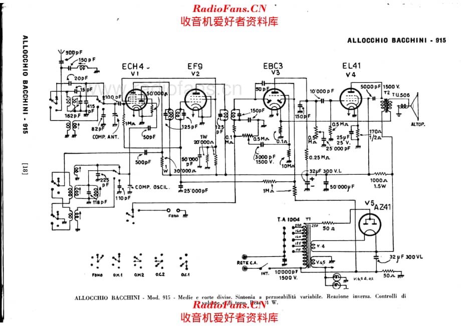 Allocchio Bacchini 915 电路原理图.pdf_第1页