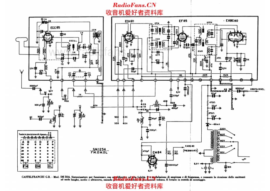 Castelfranchi SM1254 电路原理图.pdf_第1页