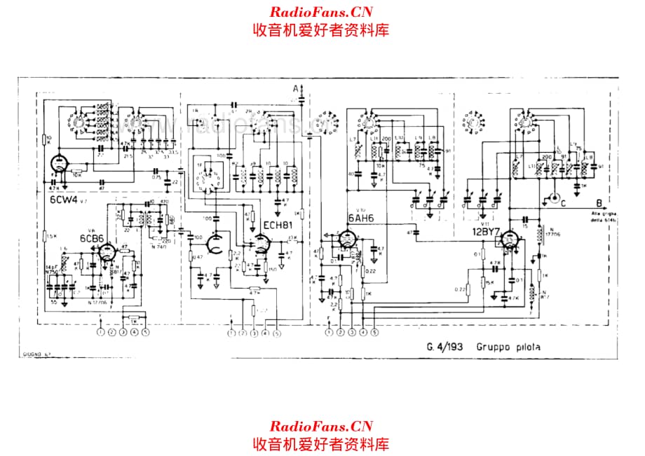 Geloso G4-193 Driver unit 电路原理图.pdf_第1页