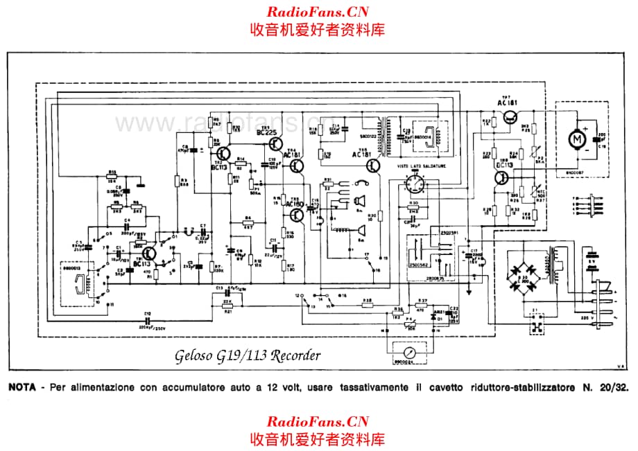 Geloso G19-113 Recorder 电路原理图.pdf_第1页