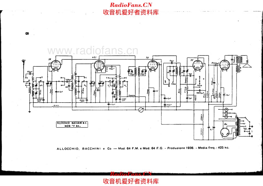 Allocchio Bacchini F64 电路原理图.pdf_第1页