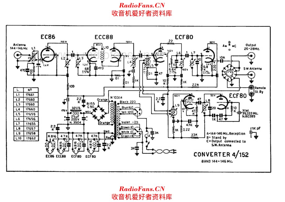 Geloso 4-152 Converter 电路原理图.pdf_第1页