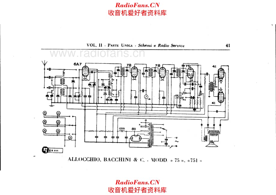 Allocchio Bacchini 75 751 电路原理图.pdf_第1页