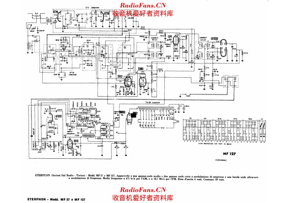 Eterphon MF27 - MF127 电路原理图.pdf_第1页