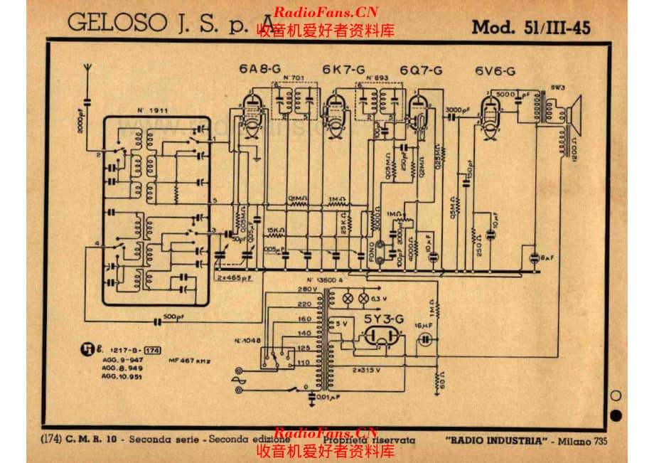 Geloso 51-III-45 电路原理图.pdf_第1页