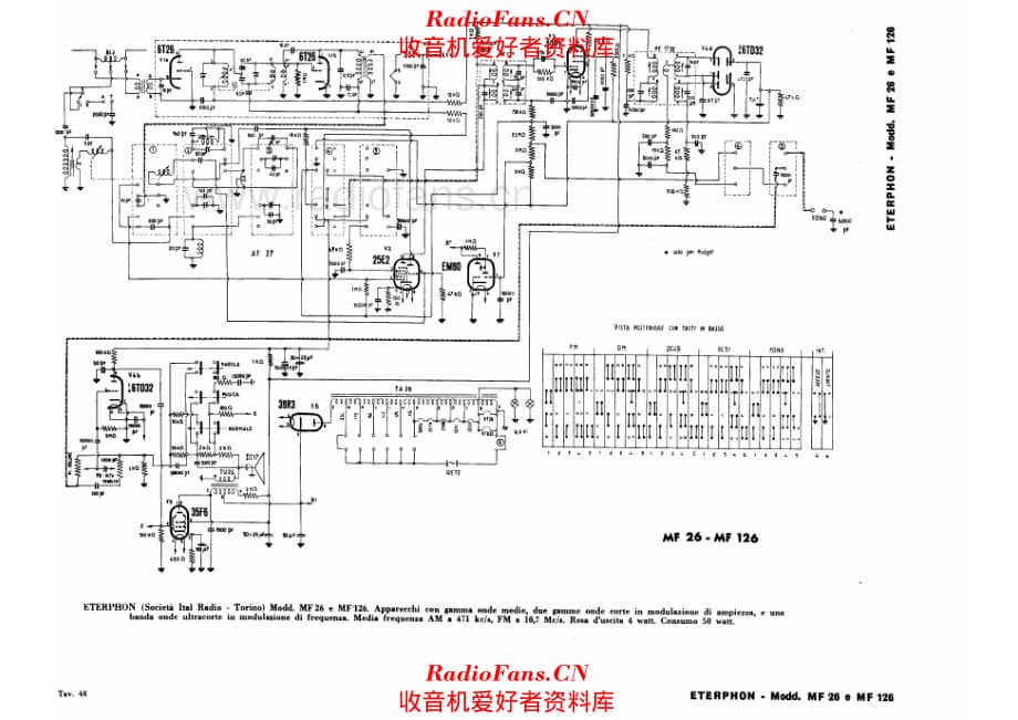 Eterphon MF26 - MF126 电路原理图.pdf_第1页