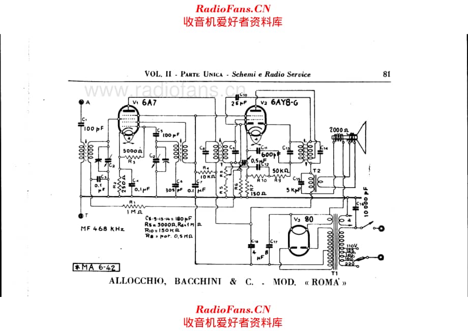 Allocchio Bacchini Roma 电路原理图.pdf_第1页