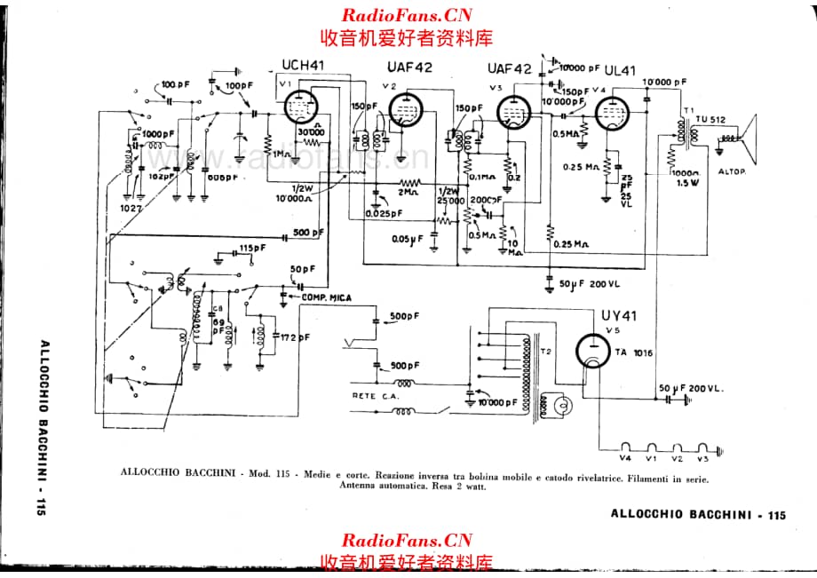 Allocchio Bacchini 115 电路原理图.pdf_第1页