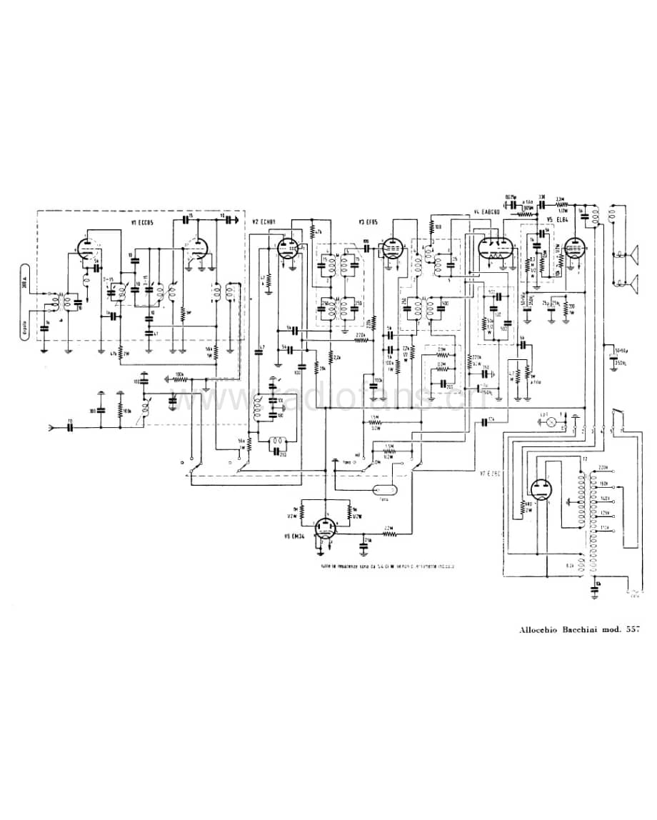 Allocchio Bacchini 557 电路原理图.pdf_第1页