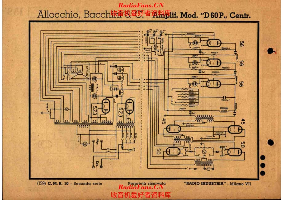 Allocchio Bacchini D 60 P 电路原理图.pdf_第1页