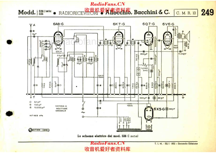 Allocchio Bacchini 526-I 电路原理图.pdf_第1页