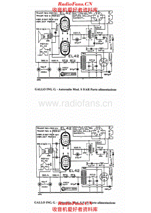 Gallo car radio S5-AR S5-AS power supply unit 电路原理图.pdf