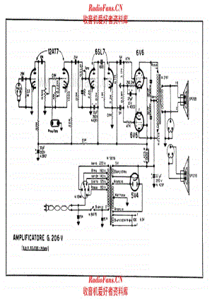 Geloso G206V Amplifier alternate 电路原理图.pdf