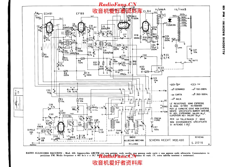 Allocchio Bacchini 430 电路原理图.pdf_第1页