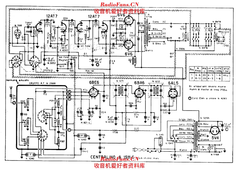 Geloso G1511C Centralino 电路原理图.pdf_第1页