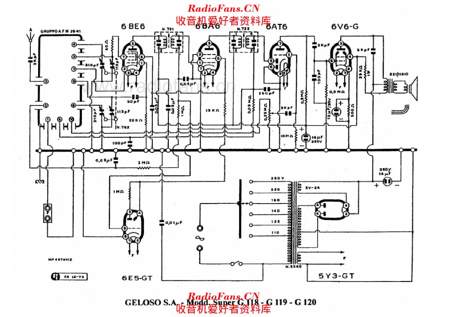 Geloso Super G118 G119 G120 电路原理图.pdf_第1页