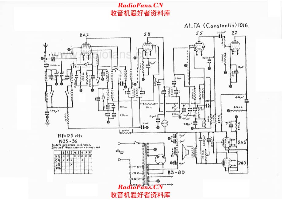 Alfa Bruxelles Constantin 1016 电路原理图.pdf_第1页