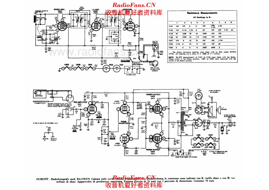 Dumont RA378 RA379 电路原理图.pdf_第1页