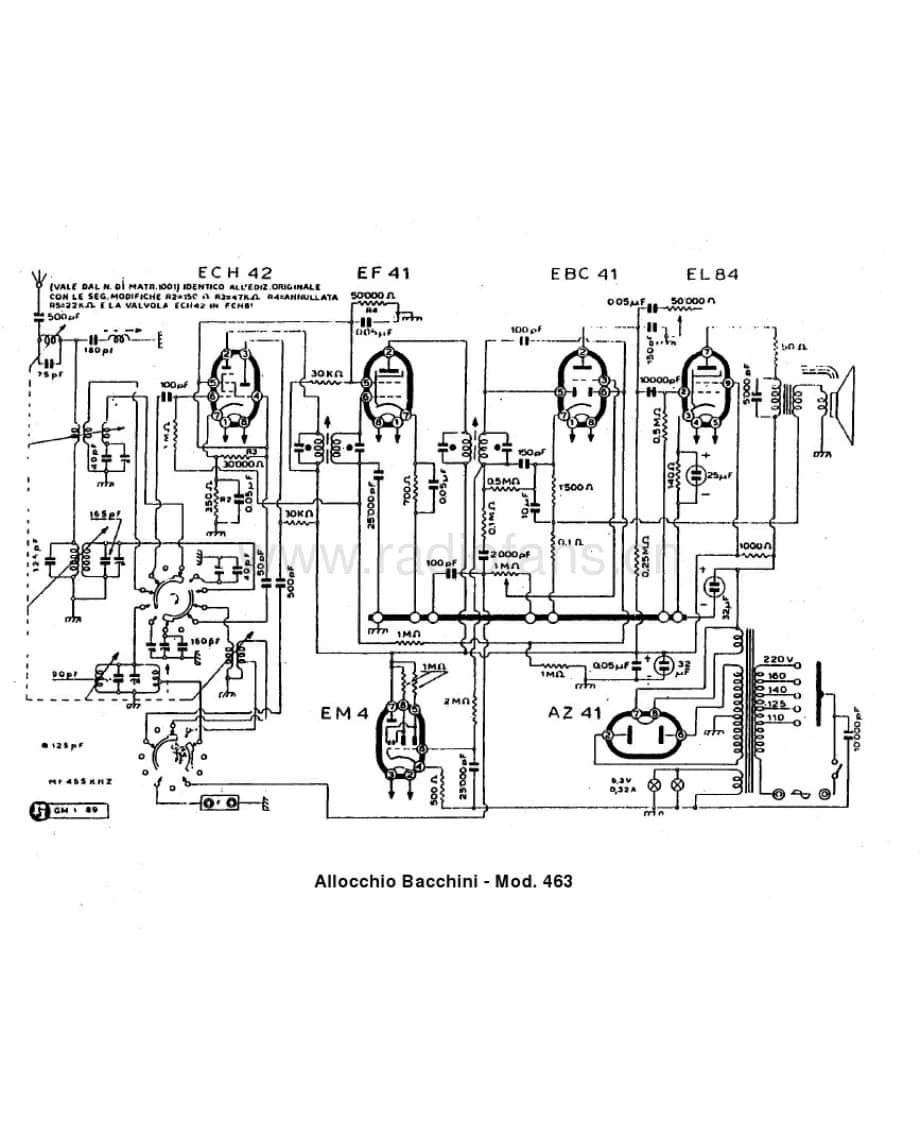 Allocchio Bacchini 463 电路原理图.pdf_第1页