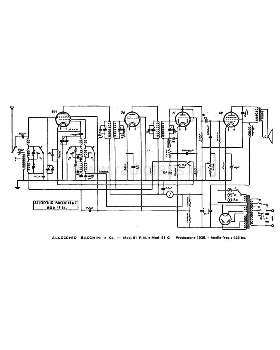 Allocchio Bacchini 51F 电路原理图.pdf_第1页
