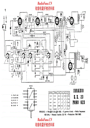 Irradio EX23 Fono 623 电路原理图.pdf