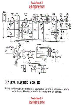 General Electric 250 电路原理图.pdf