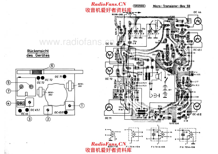 Grundig Micro Transistor Boy 59 PCB layout 电路原理图.pdf_第1页