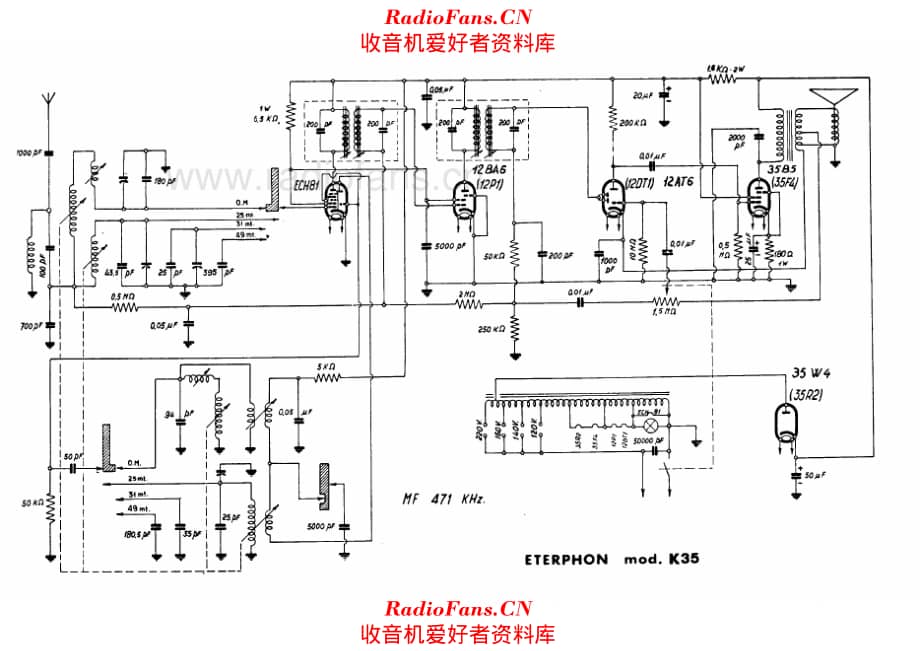 Ital Radio Eterphon K35 电路原理图.pdf_第1页