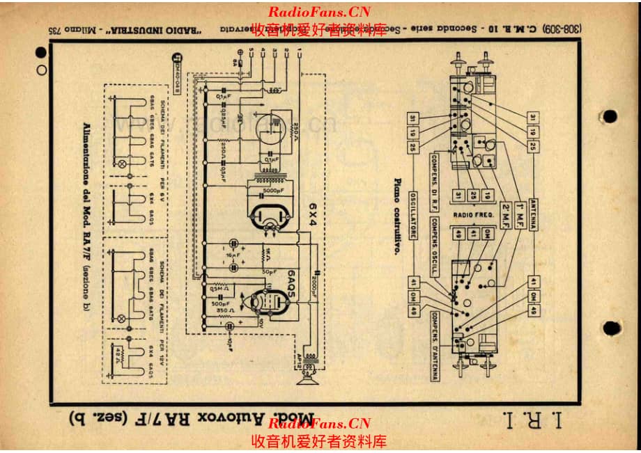 Industria Radiotecnica Italiana RA7-F 电路原理图.pdf_第2页