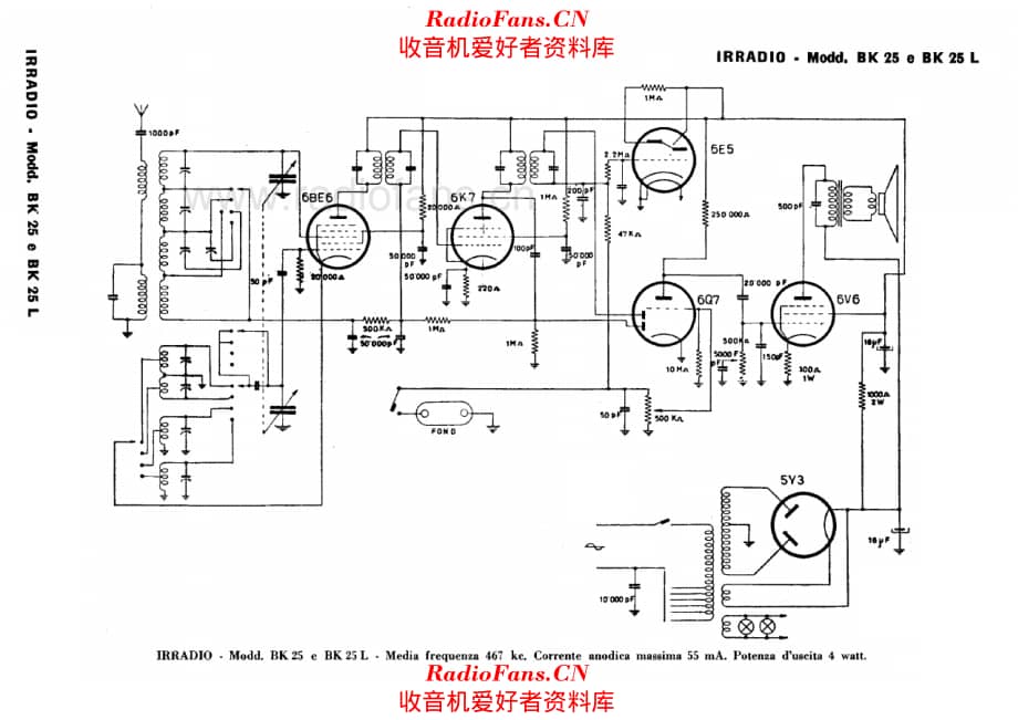 Irradio BK25 BK25L 电路原理图.pdf_第1页