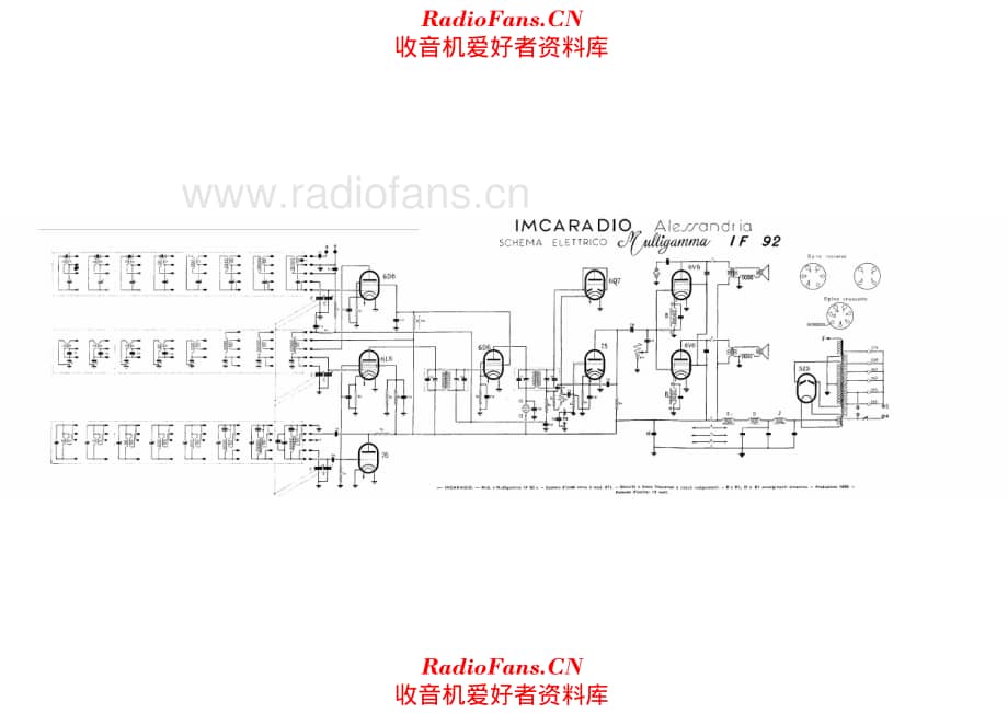 Imcaradio Multigamma IF92 电路原理图.pdf_第1页