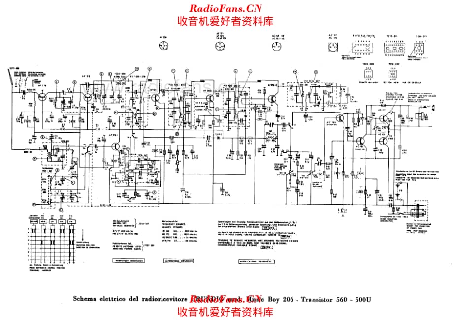 Grundig Music Boy 206 Transistor 560 500U 电路原理图.pdf_第1页