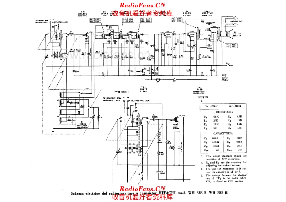 Hitachi WH888H WH888R 电路原理图.pdf_第1页