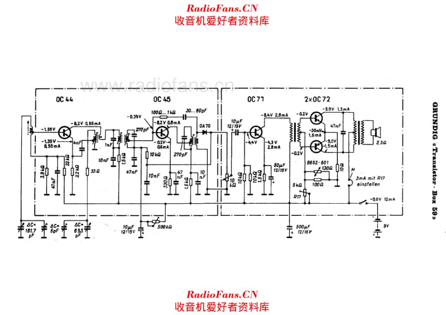 Grundig Transistor Box 59 电路原理图.pdf_第1页