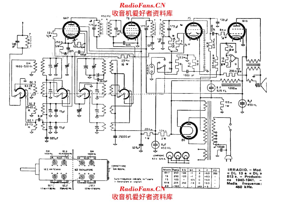 Irradio DL13 DL513 电路原理图.pdf_第1页