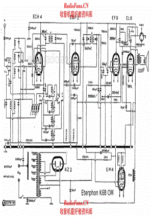 Ital Radio Eterphon K68 OM 电路原理图.pdf