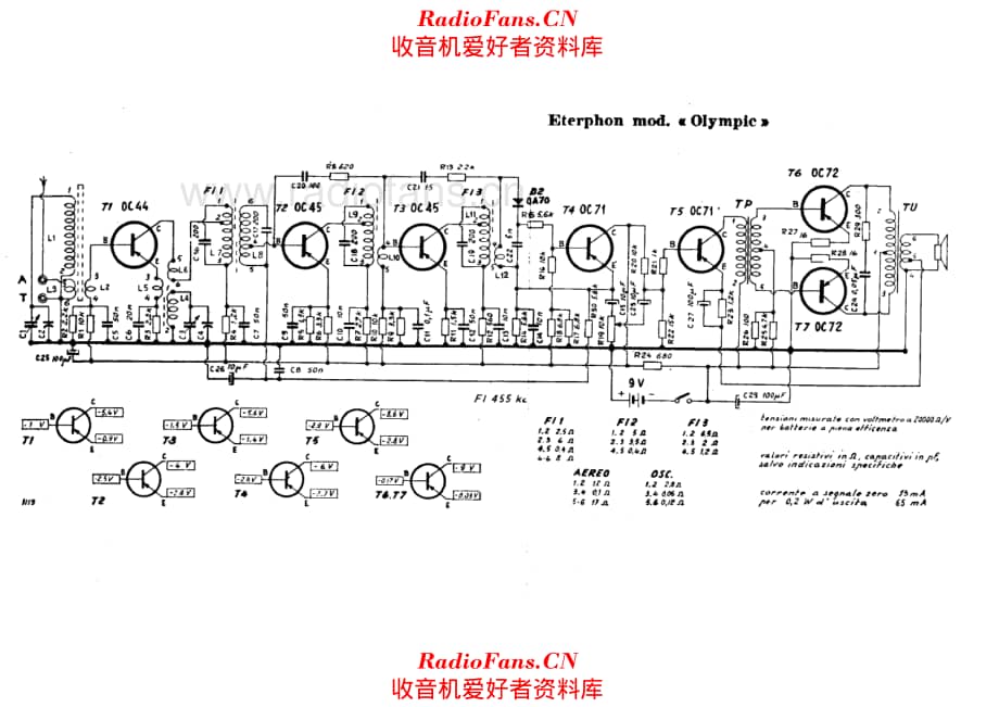 Ital Radio Eterphon Olympic 电路原理图.pdf_第1页