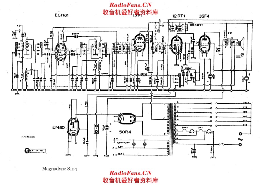 Magnadyne S124 电路原理图.pdf_第1页