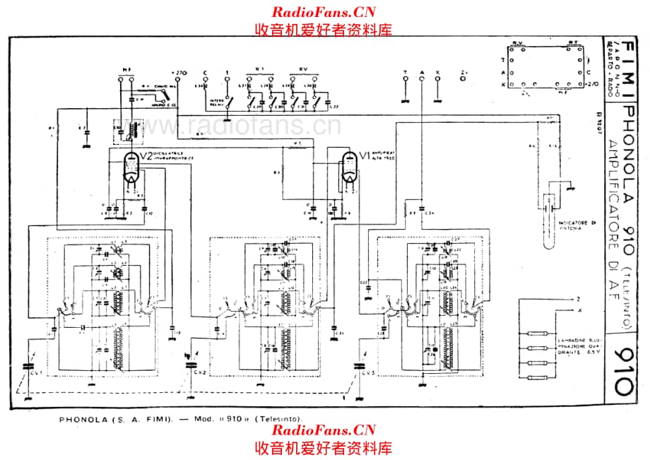 Phonola 910 RF amplifier 电路原理图.pdf_第1页