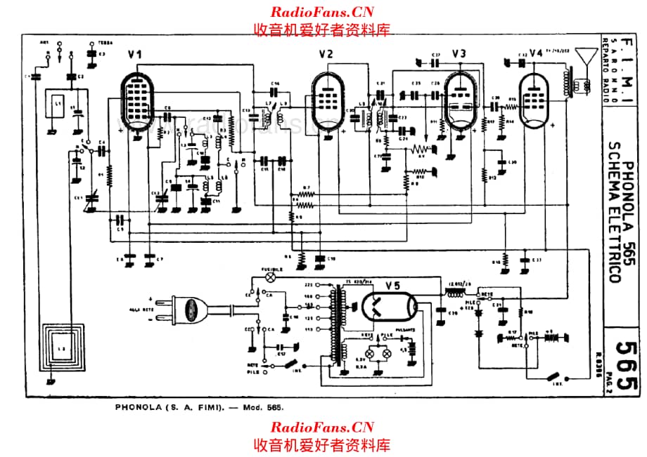 Phonola 565 电路原理图.pdf_第1页