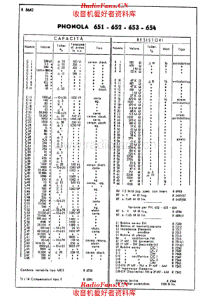 Phonola 651 652 653 654 components 电路原理图.pdf