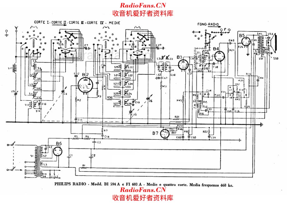 Philips BI594A FI603A 电路原理图.pdf_第1页