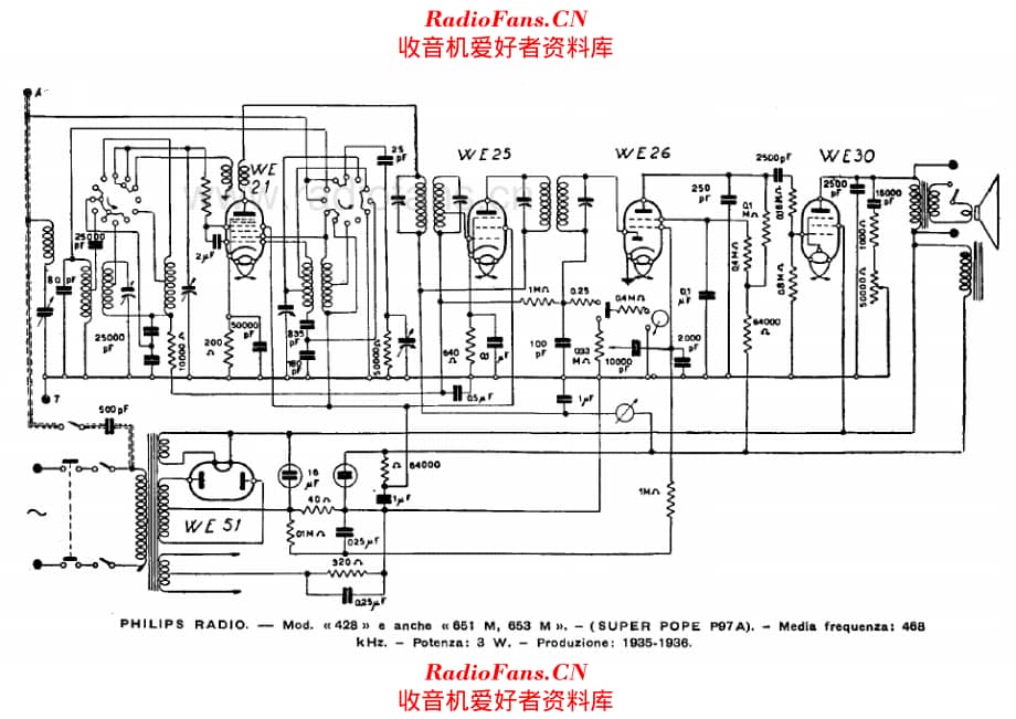 Philips 428 651M 653M 电路原理图.pdf_第1页