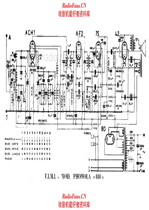 Phonola 830 电路原理图.pdf