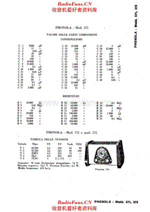 Phonola 571 components_2 电路原理图.pdf