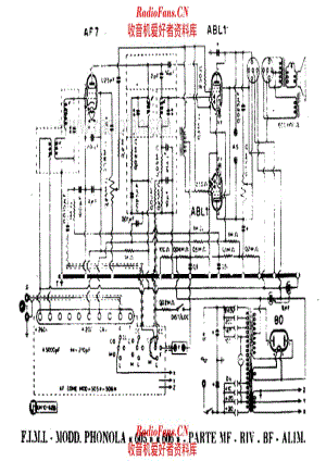 Phonola 605 606 IF detector LF power units 电路原理图.pdf