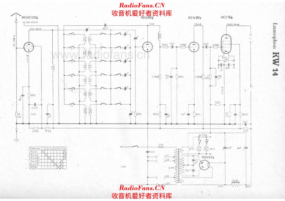 Lumophon KW14 电路原理图.pdf_第1页